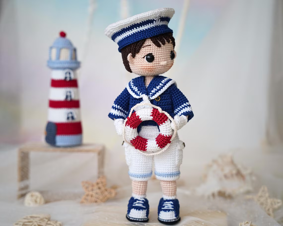 Sailor Boy Doll Crochet Pattern
