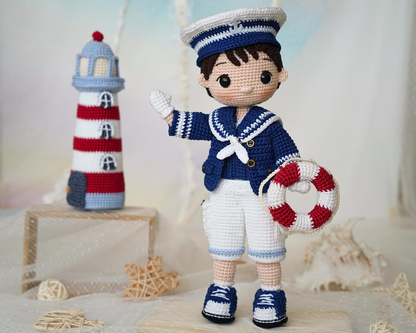Sailor Boy Doll Crochet Pattern