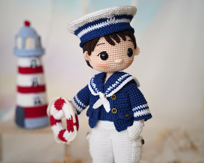 Sailor Boy Doll Crochet Pattern