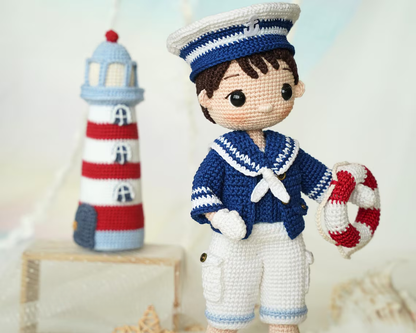 Sailor Boy Doll Crochet Pattern