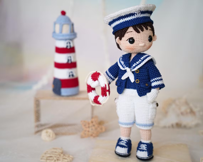 Sailor Boy Doll Crochet Pattern
