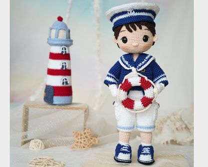 Sailor Boy Doll Crochet Pattern