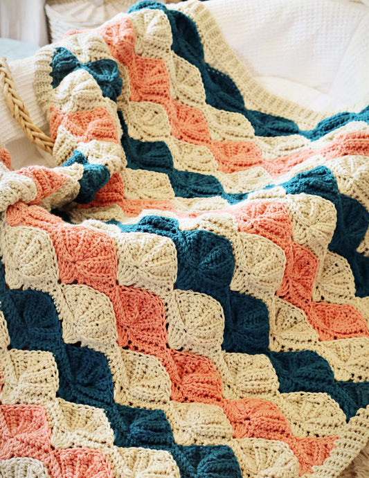 Shells Counterpane Blanket Crochet Pattern