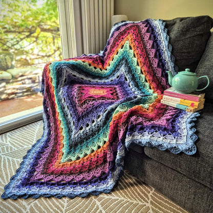 SilverNeedleTea Blanket crochet pattern