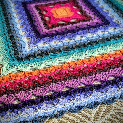 SilverNeedleTea Blanket crochet pattern