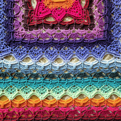 SilverNeedleTea Blanket crochet pattern