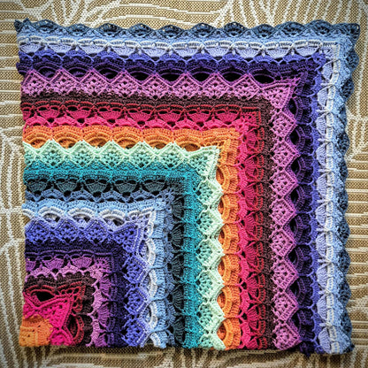 SilverNeedleTea Blanket crochet pattern