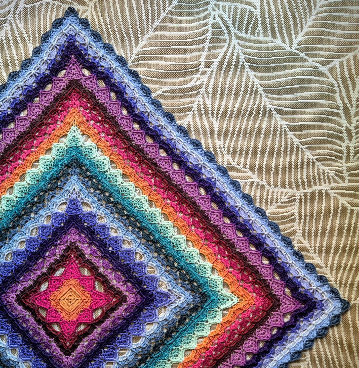 SilverNeedleTea Blanket crochet pattern