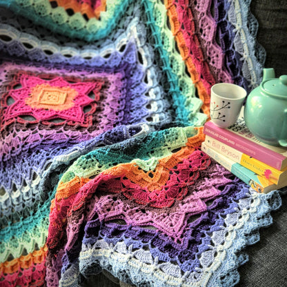 SilverNeedleTea Blanket crochet pattern