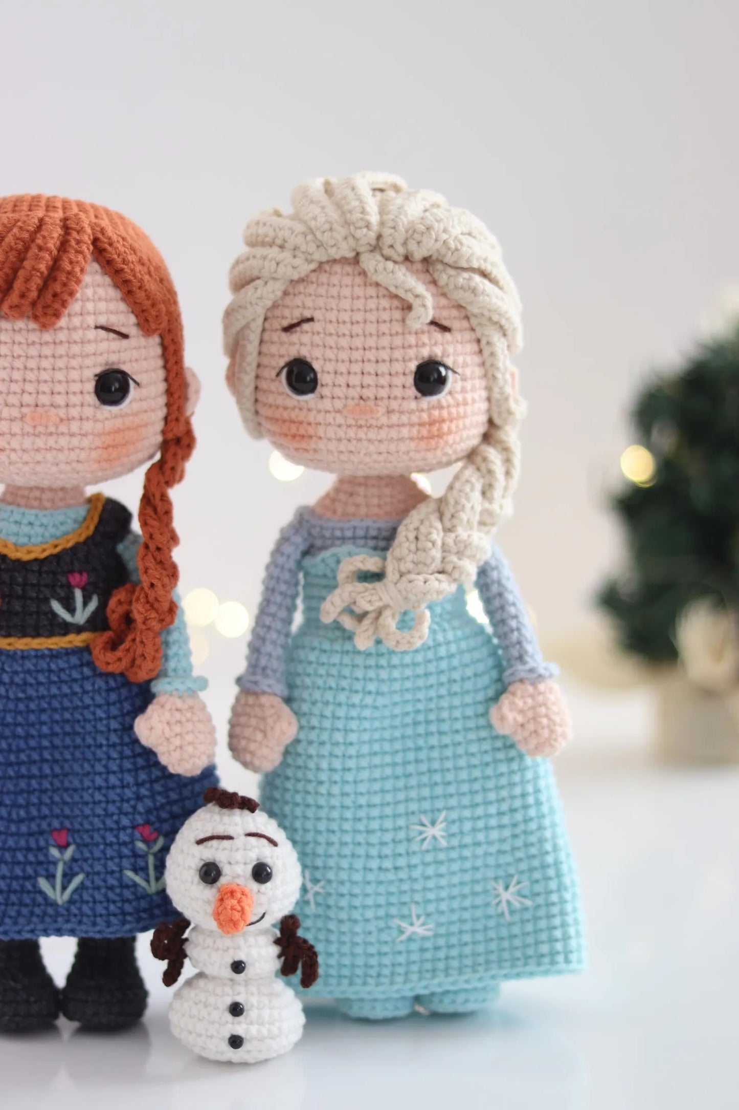 Snow Queens & Snowman Crochet Pattern
