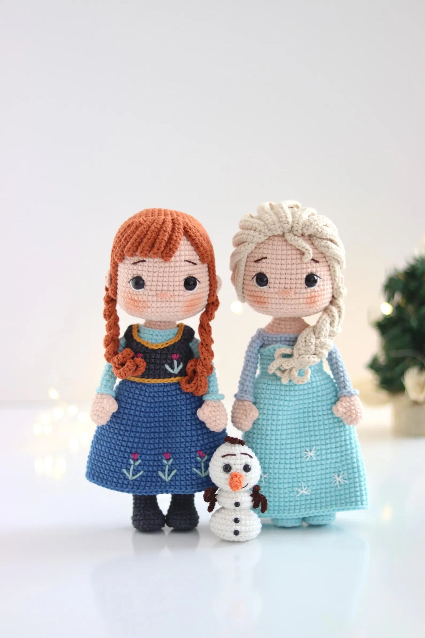 Snow Queens & Snowman Crochet Pattern