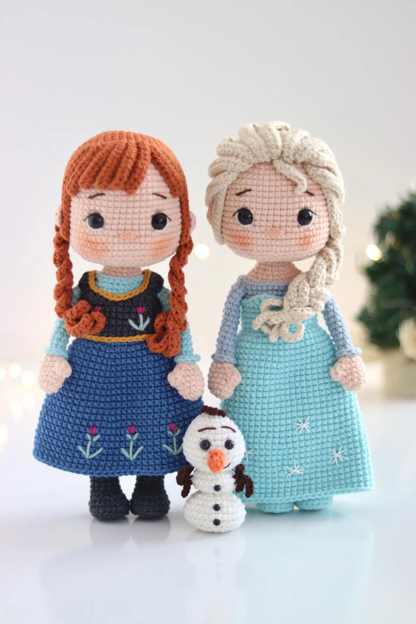 Snow Queens & Snowman Crochet Pattern
