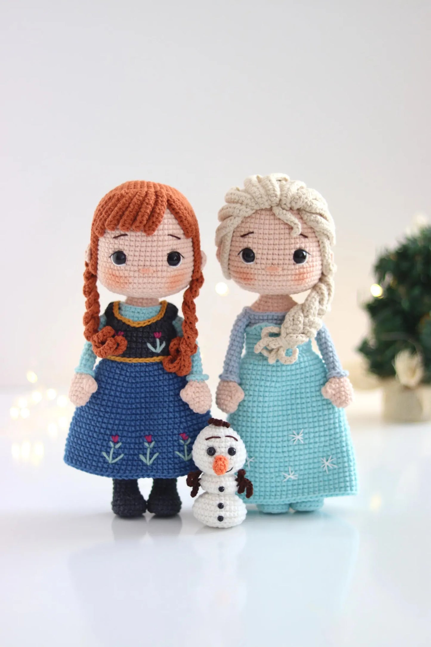 Snow Queens & Snowman Crochet Pattern