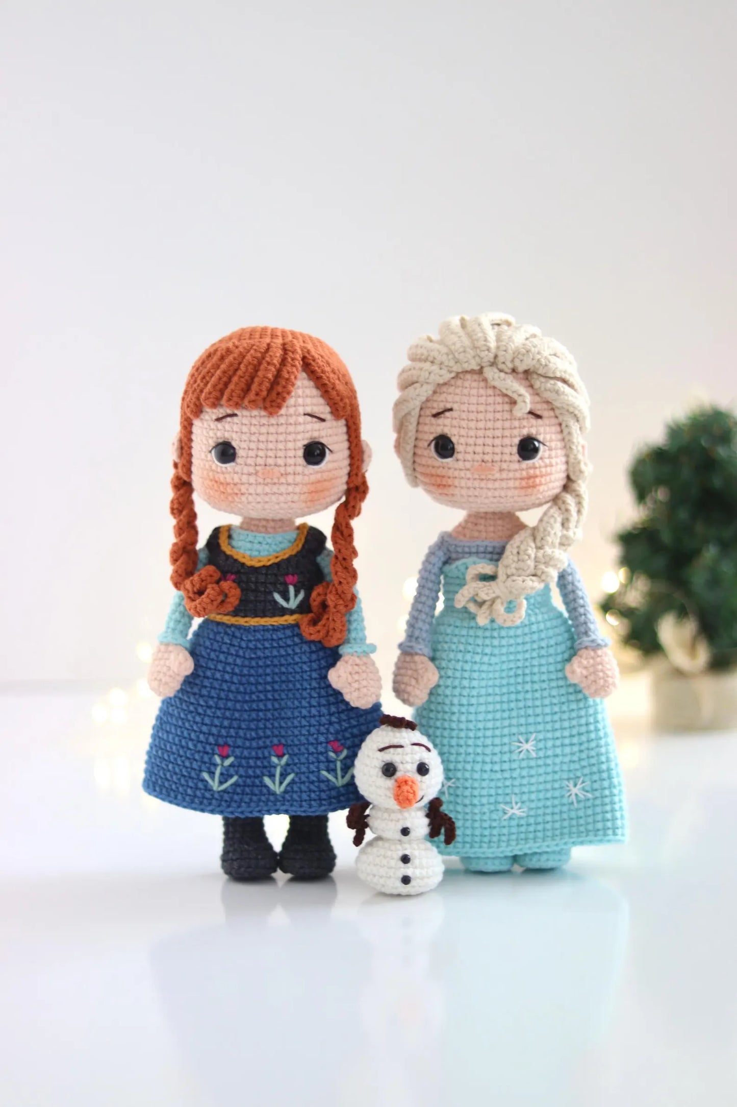 Snow Queens & Snowman Crochet Pattern