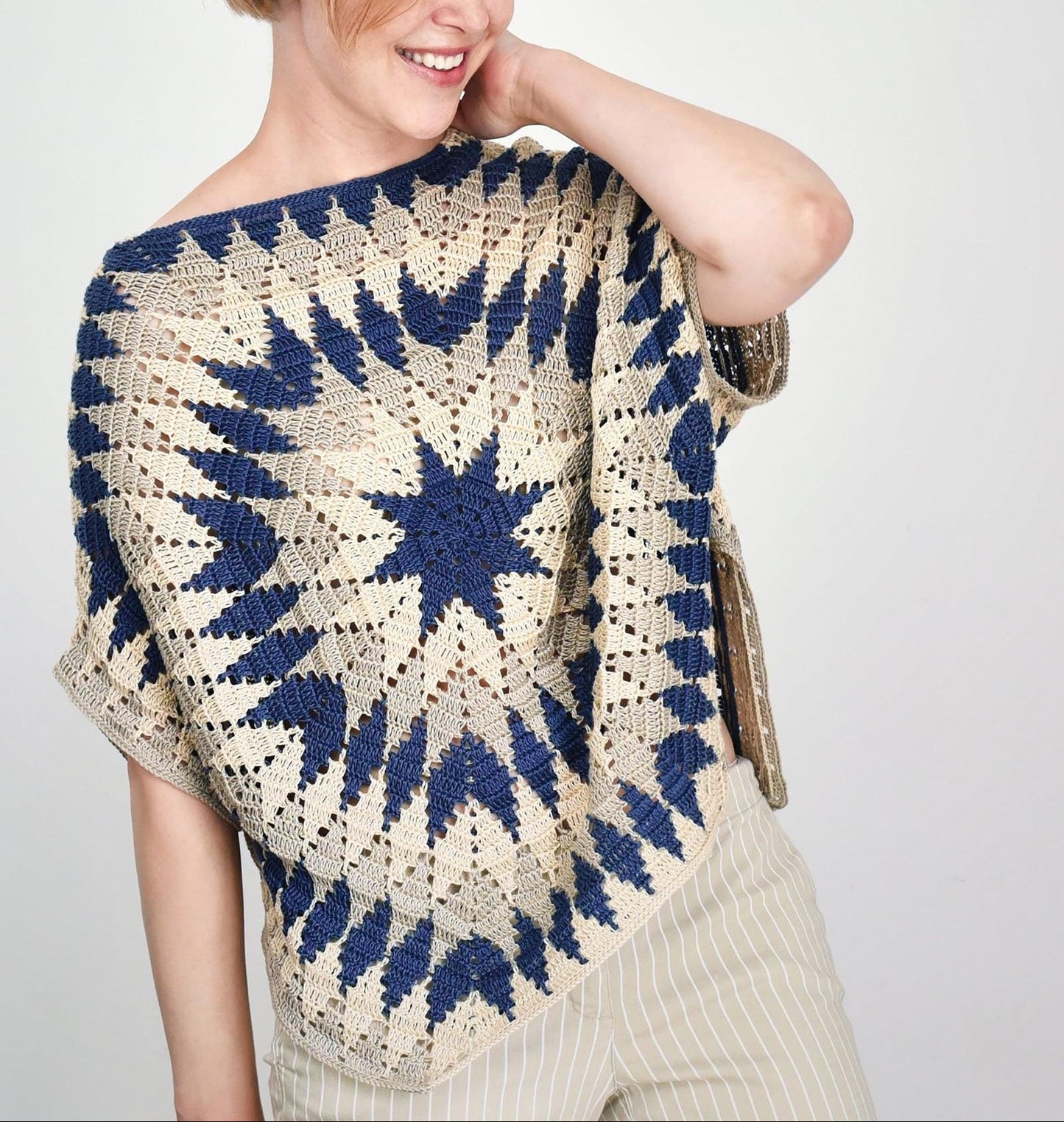 StarOver Poncho Crochet Pattern