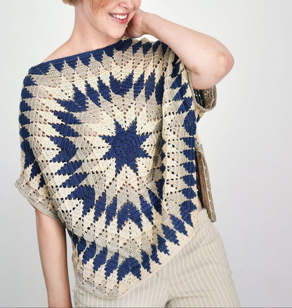 StarOver Poncho Crochet Pattern