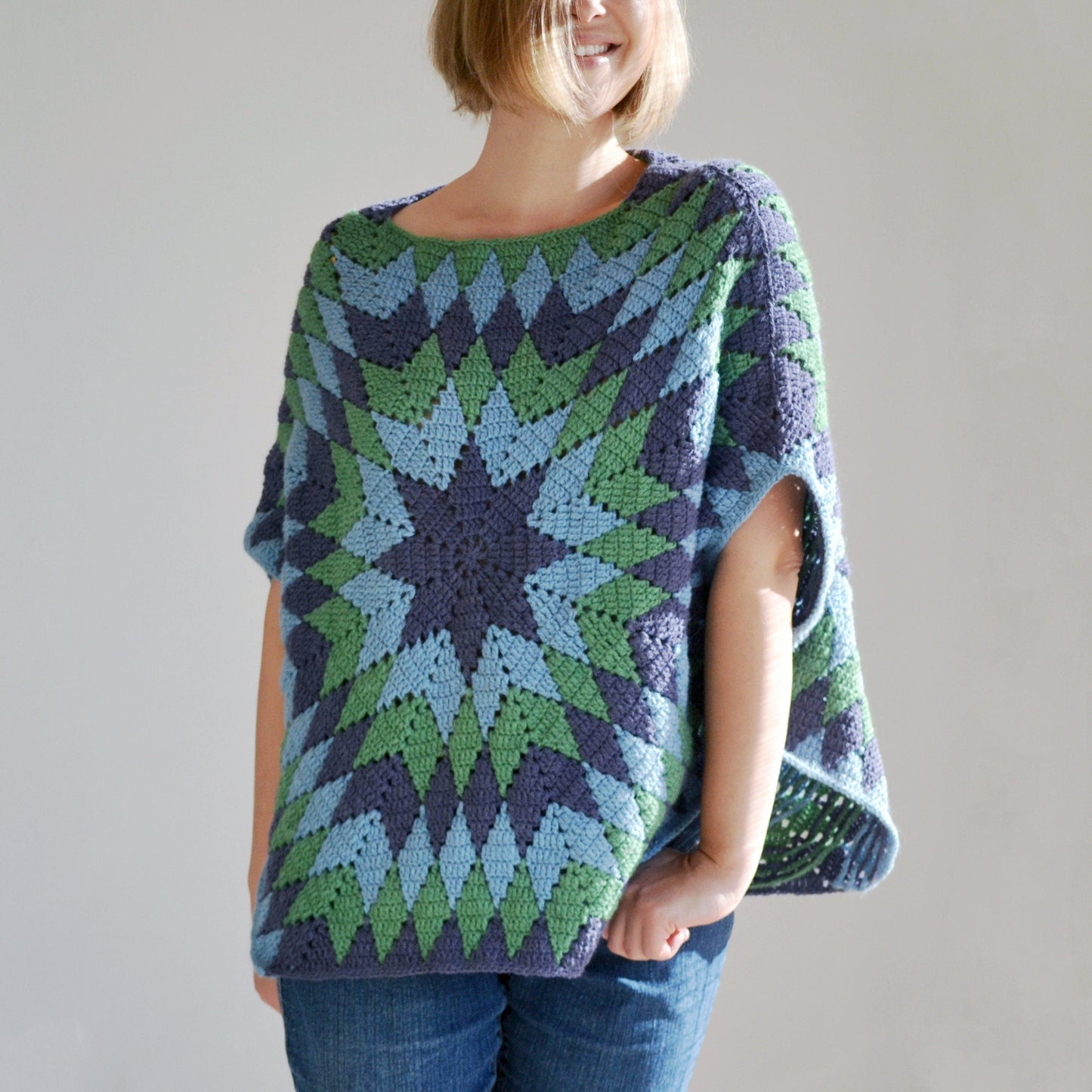 StarOver Poncho Crochet Pattern