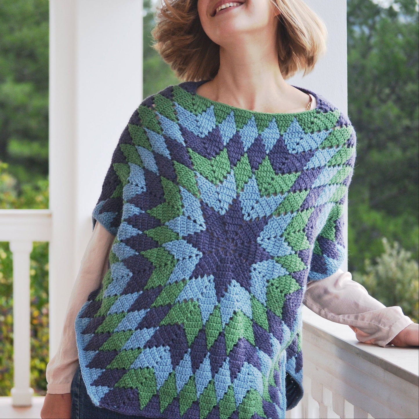 StarOver Poncho Crochet Pattern