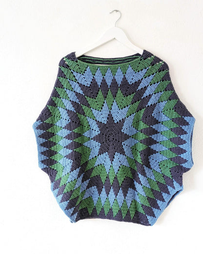StarOver Poncho Crochet Pattern