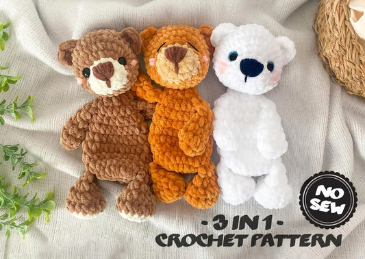 Teddy Bear Lovey Crochet Pattern