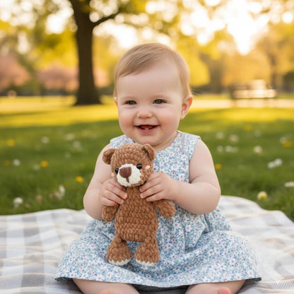Teddy Bear Lovey Crochet Pattern