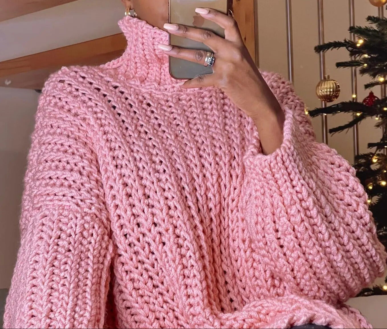 Turtleneck Sweater Crochet Pattern