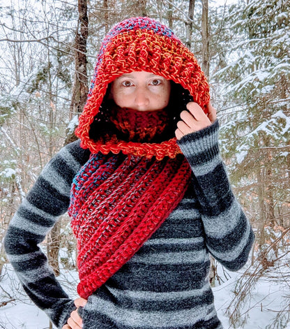 Tawarwaith Hooded Vest Crochet Pattern