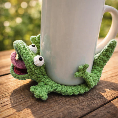 Tom Lizard Popping Coaster Crochet Pattern