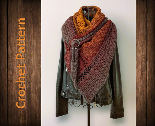 Triangular Scarf Crochet Pattern