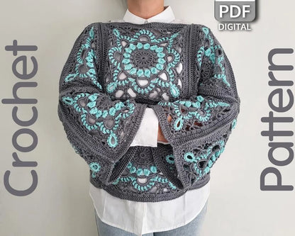 Turkish Granny Square Top Crochet Pattern