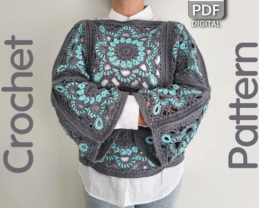 Turkish Granny Square Top Crochet Pattern