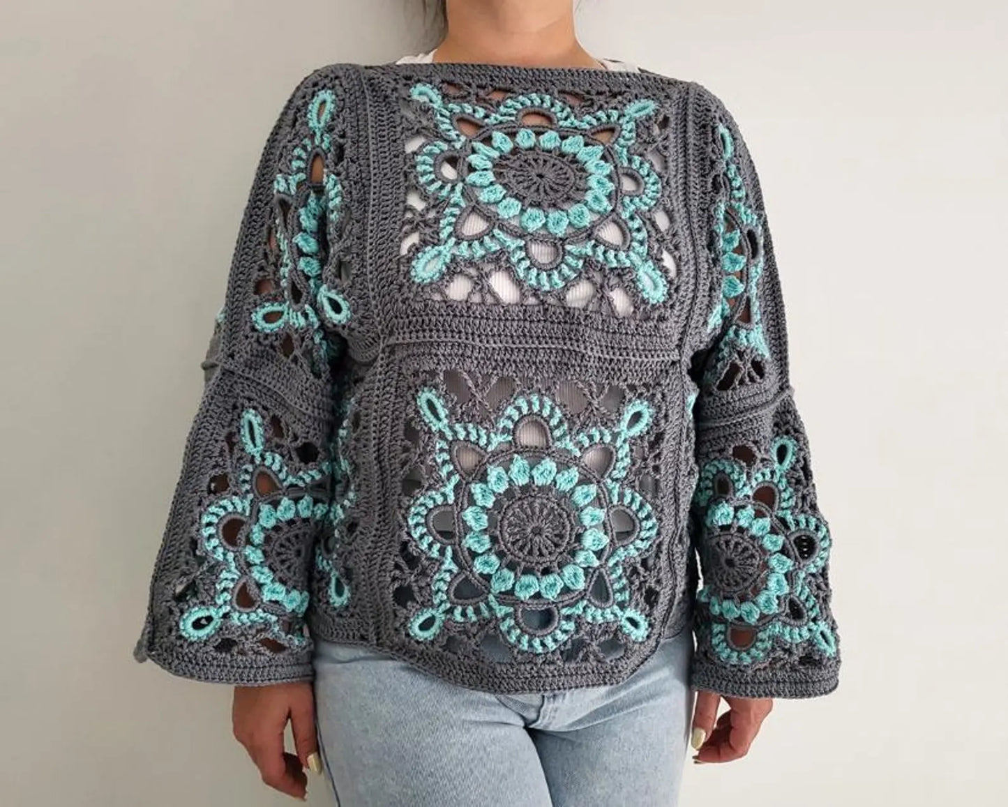 Turkish Granny Square Top Crochet Pattern