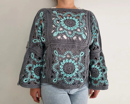 Turkish Granny Square Top Crochet Pattern