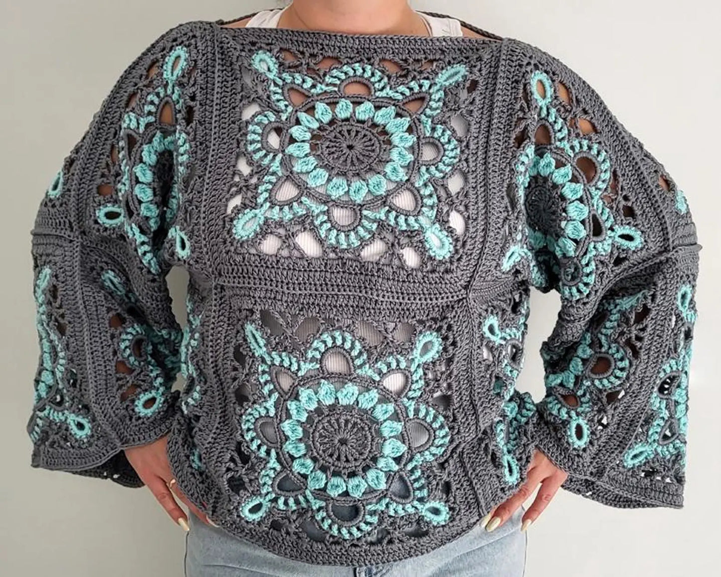 Turkish Granny Square Top Crochet Pattern