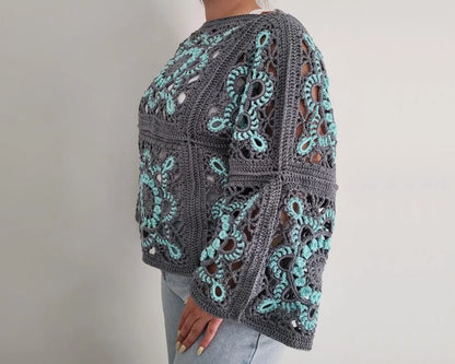 Turkish Granny Square Top Crochet Pattern