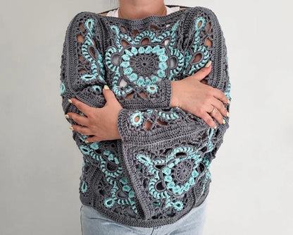 Turkish Granny Square Top Crochet Pattern