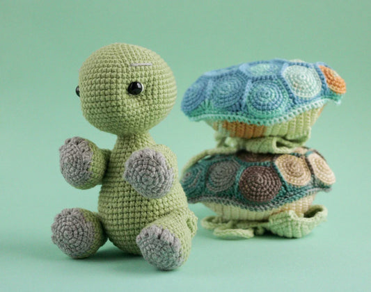 Mosaic Turtle Toy Crochet Pattern
