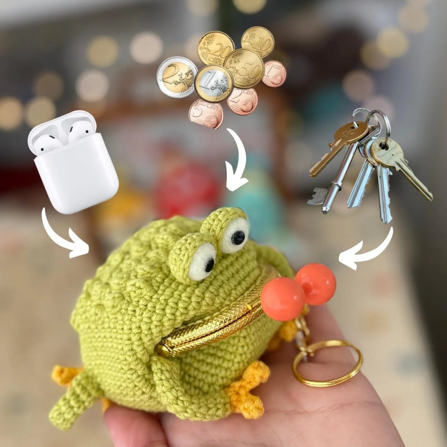 Wallets Keychain Crochet Pattern