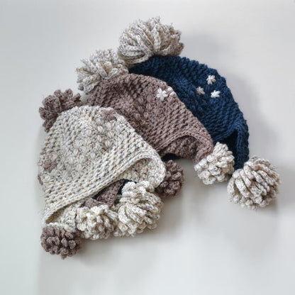 Winter Pompom Hat Crochet Pattern