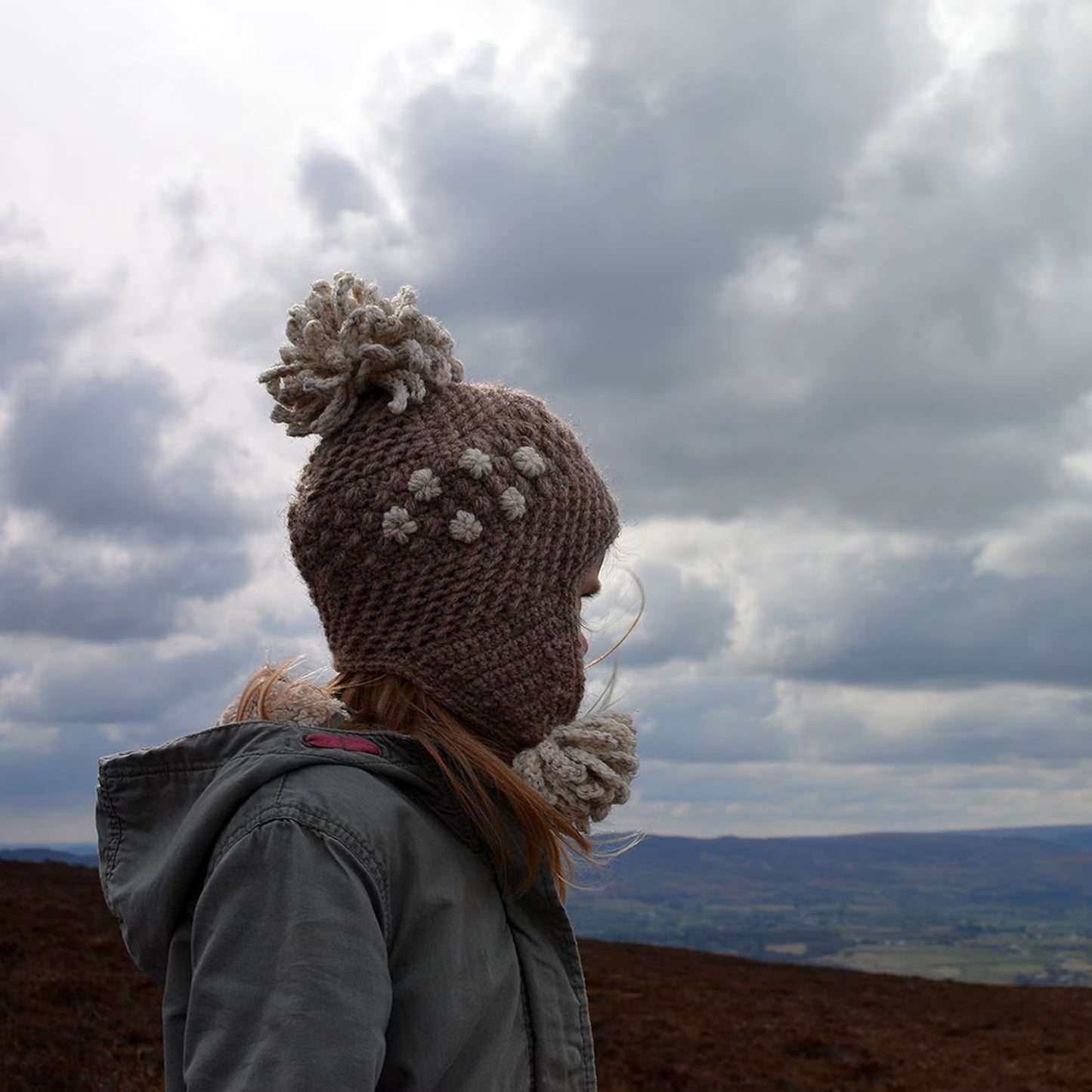 Winter Pompom Hat Crochet Pattern