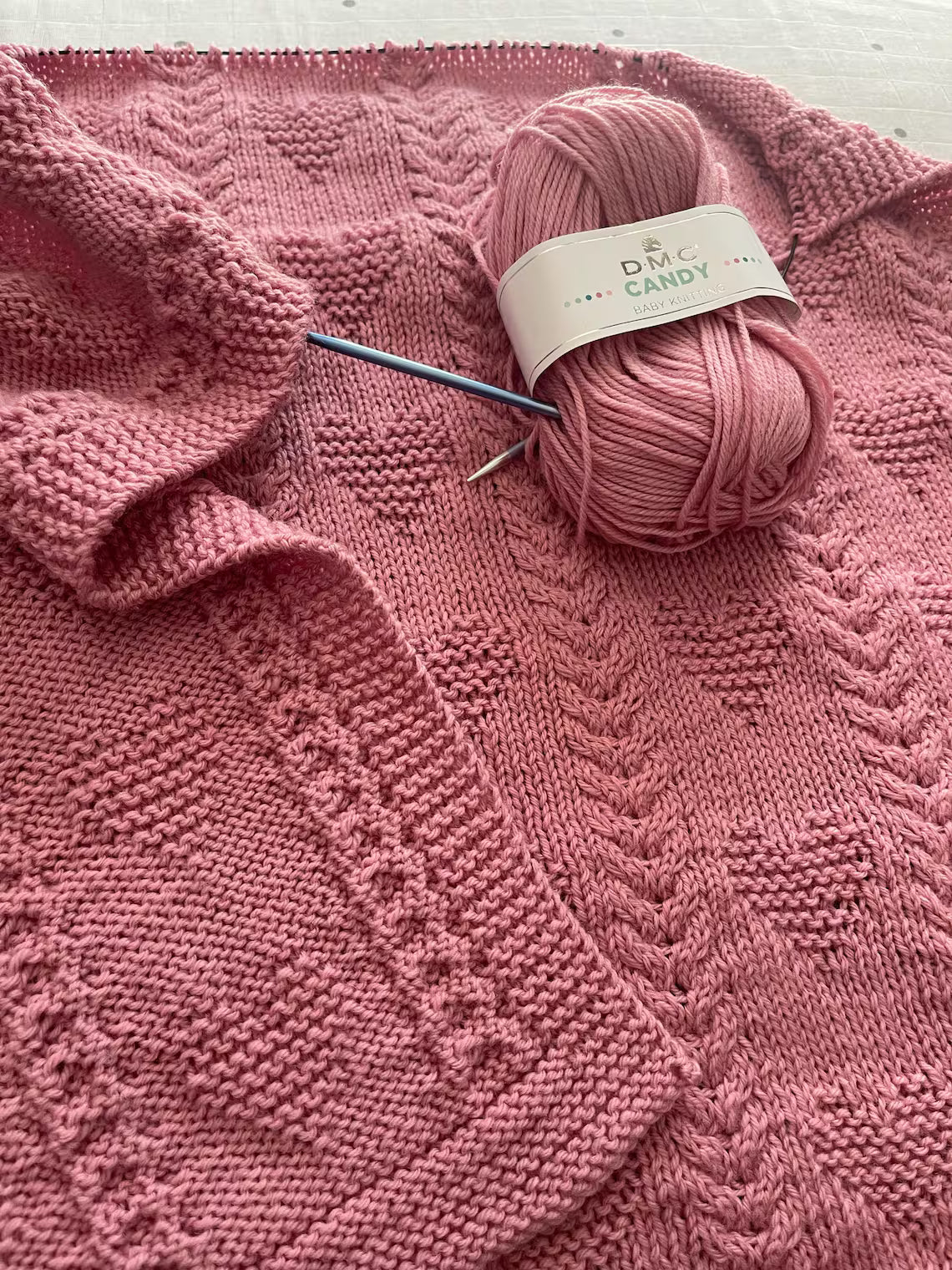 Warming Hearts Cable Blanket Knitting Pattern