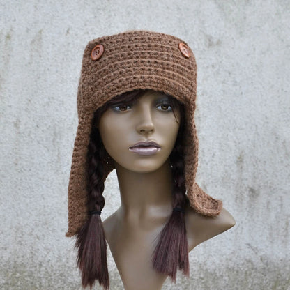 Winter Trapper Hat Crochet Pattern