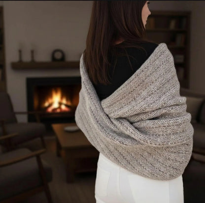 Wrapped in Texture Sweater Scarf Knitting Pattern