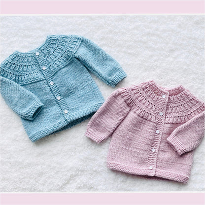 Easy Baby Cardigan Sweater Knitting Pattern