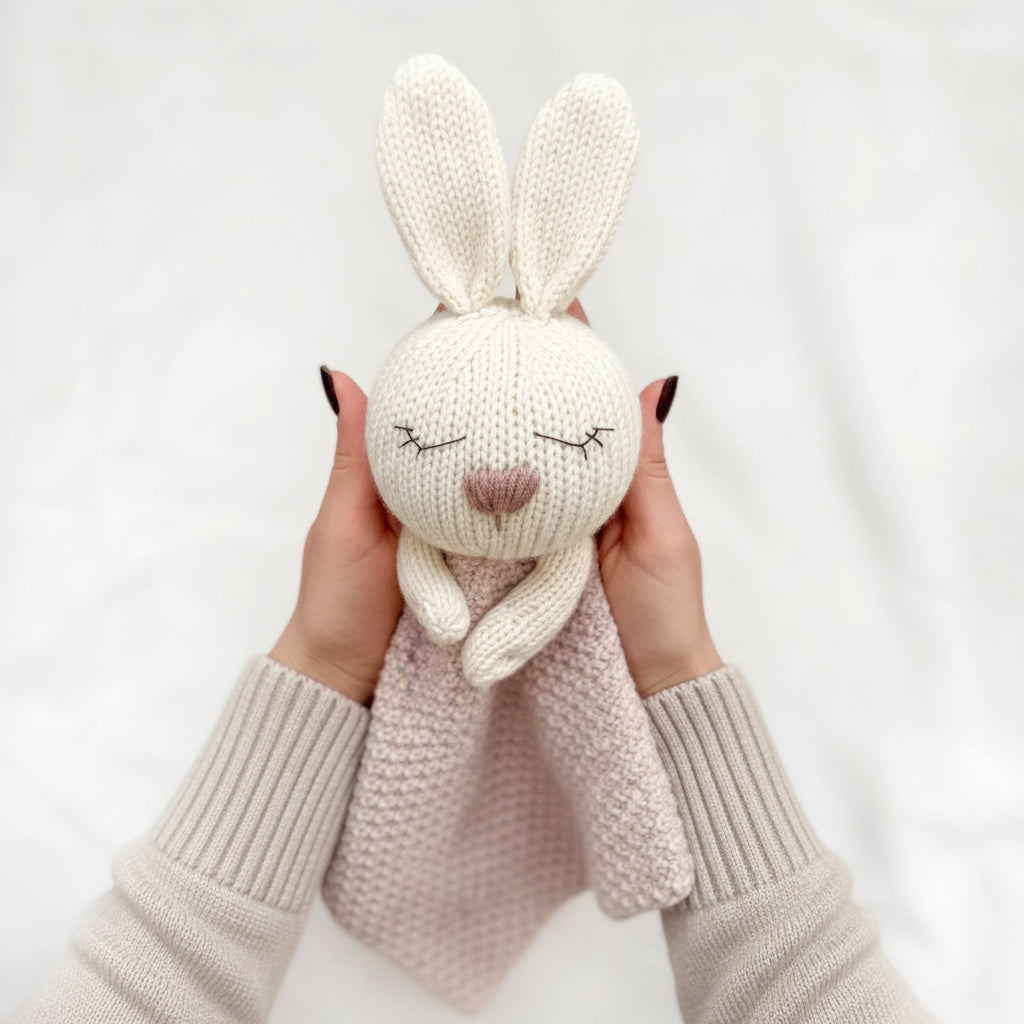 Bunny Comforter Knitting Pattern