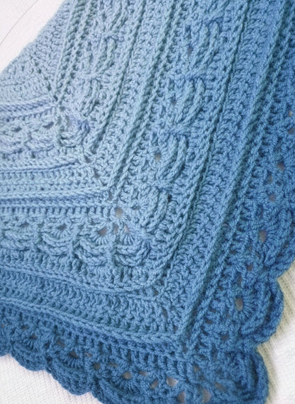 Top-Down Triangle Shawl Crochet Pattern