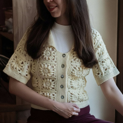 Granny Square T-Shirt Crochet Pattern