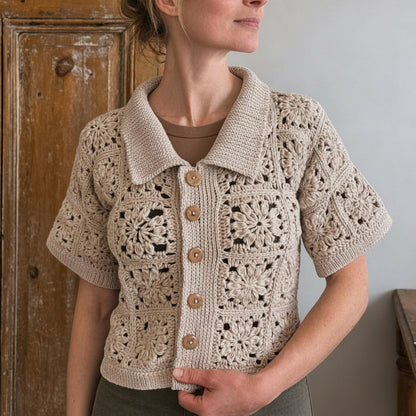 Granny Square T-Shirt Crochet Pattern