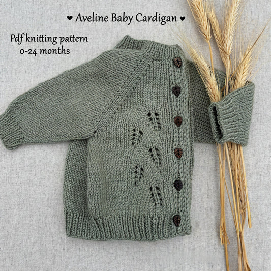 Aveline Baby Cardigan Knitting Pattern