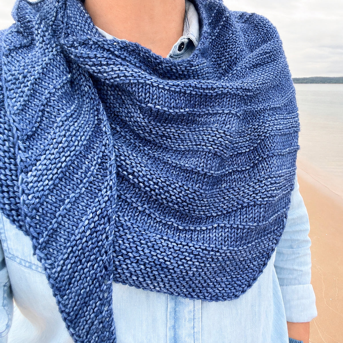 Easy to Knit Morning Walk Shawl Pattern